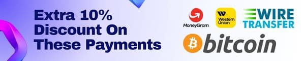 Extra 10% Discount On These Payments